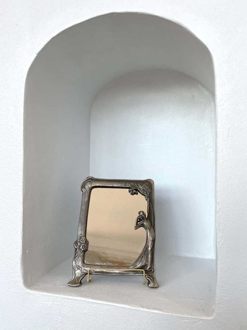 Vintage Deco Vanity Mirror - Silver - image 3