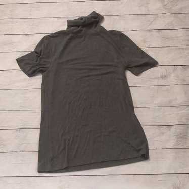 Theory Theory gray short sleeve turtleneck size s… - image 1