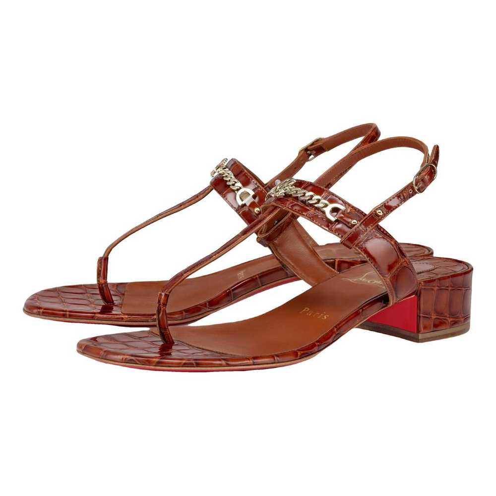 Christian Louboutin Leather sandal - image 1