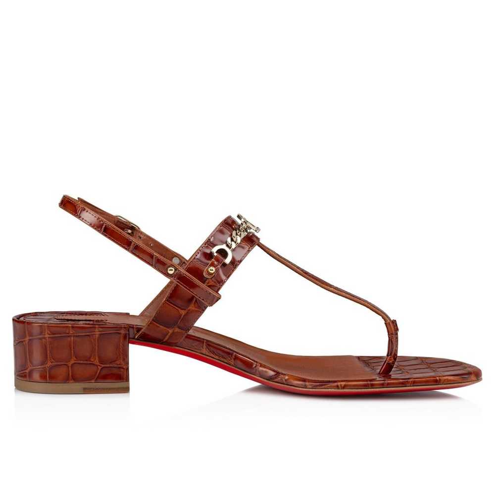 Christian Louboutin Leather sandal - image 2