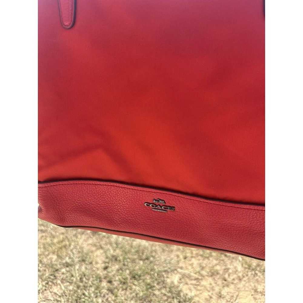 COACH F57902 RED NYLON HANDBAG/SATCHEL/ CROSSBODY… - image 8