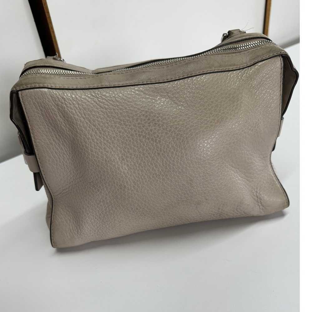 Michael Kors Purse Womens Grey Taupe Pebbled Leat… - image 3