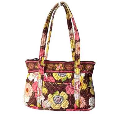 VERA BRADLEY Brown Mod Floral Large Tote