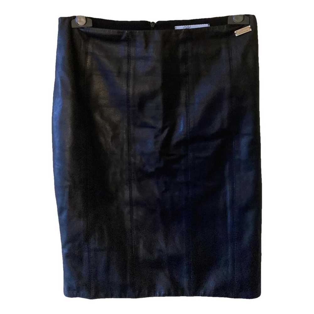 Blumarine Leather mid-length skirt - image 1