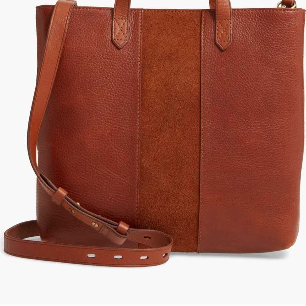 Madewell Small Transport Leather Crossbody Tote - image 1