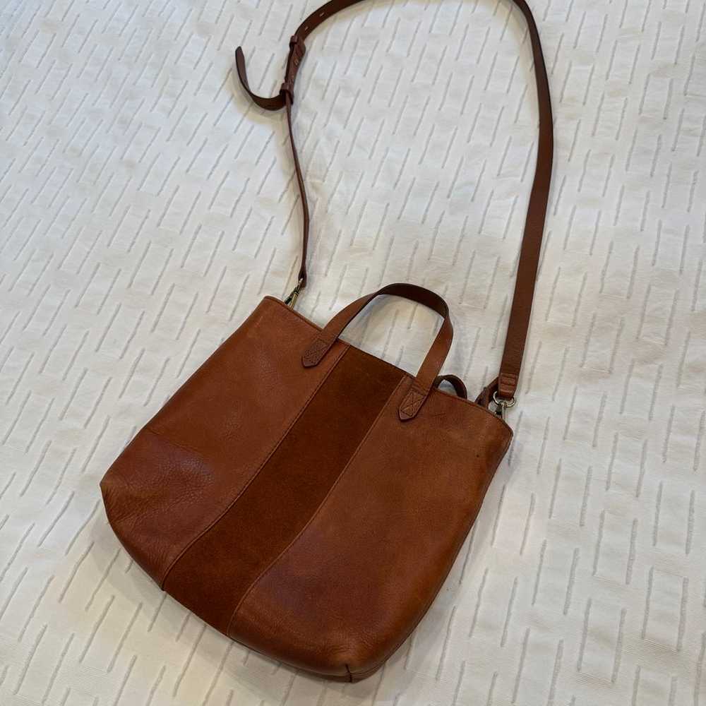 Madewell Small Transport Leather Crossbody Tote - image 2