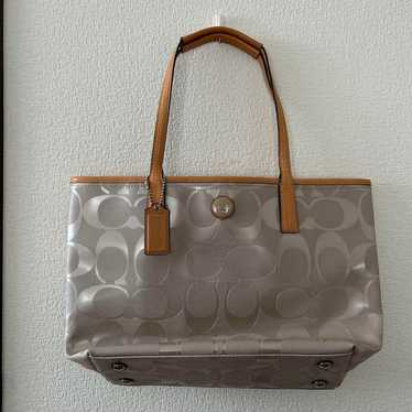 COACH Silver Tote Bag - image 1