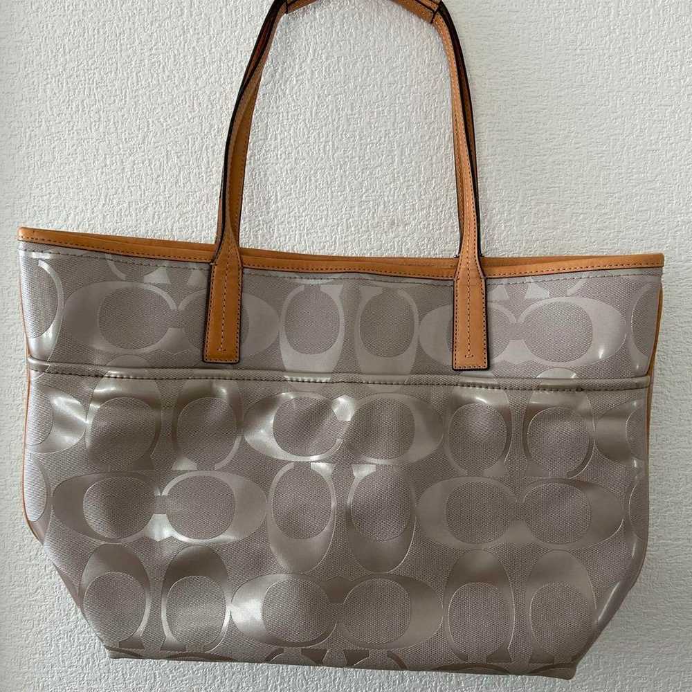 COACH Silver Tote Bag - image 3