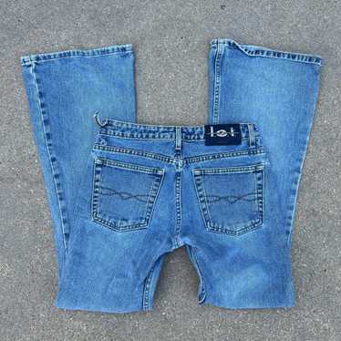 Vintage Y2K LEI low rise dip flare jeans Size 1x32