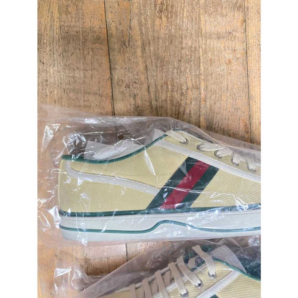 Gucci Tennis 1977 leather low trainers - image 7