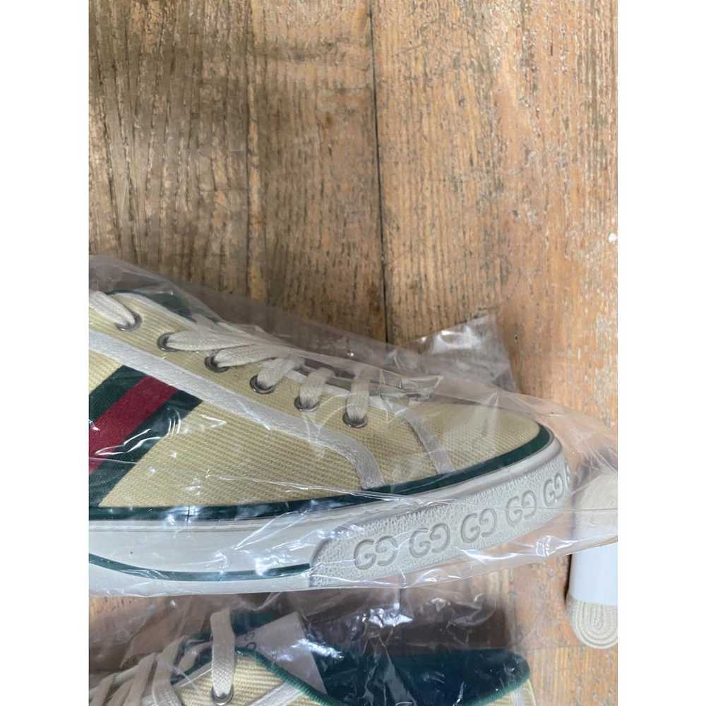 Gucci Tennis 1977 leather low trainers - image 8