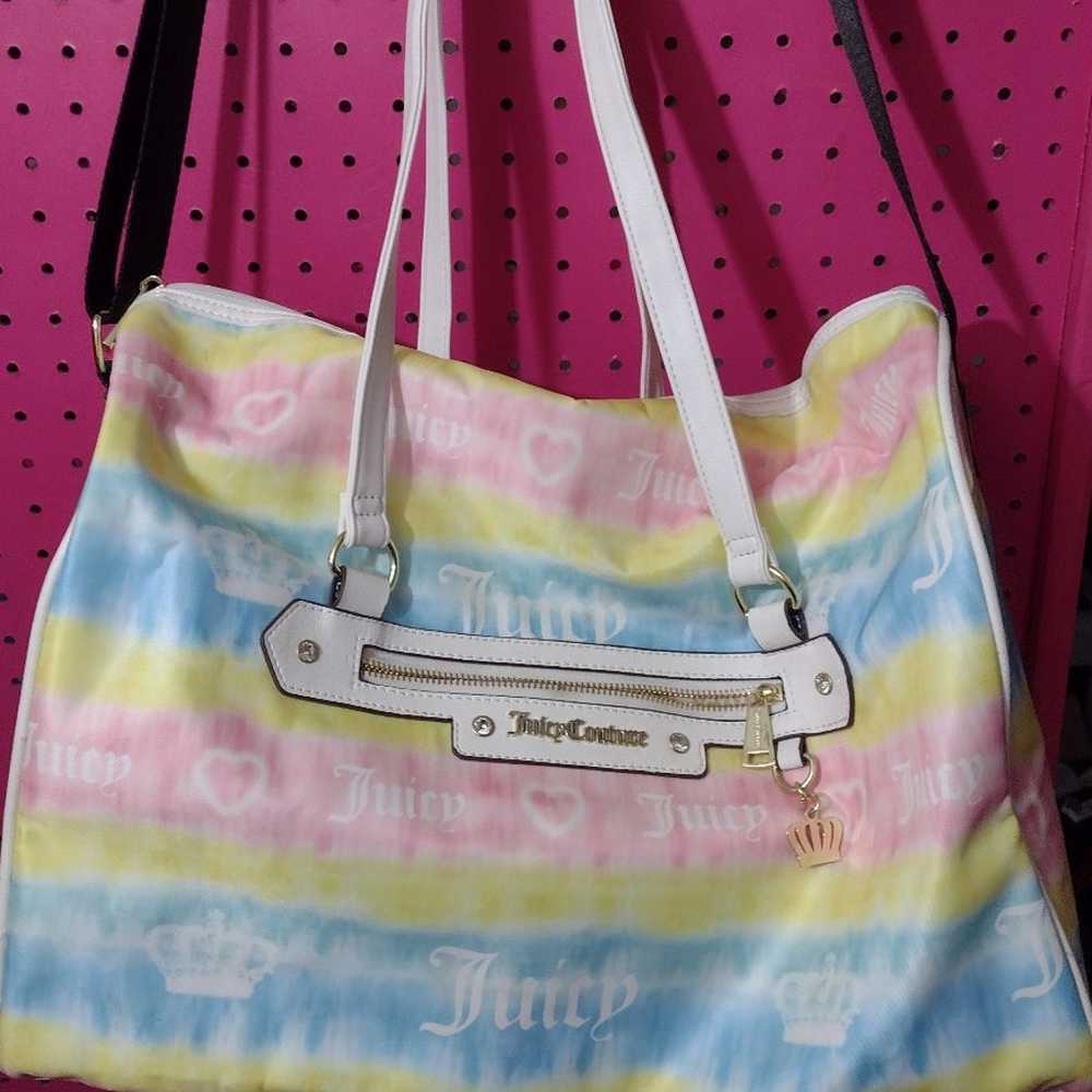 Juicy couture duffle bag tie dye excellent condit… - image 1