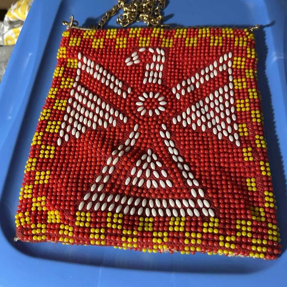 Vintage Native American Beaded Purse - image 1