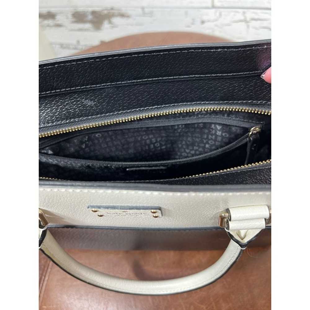 KATE SPADE Grove Street Lana Satchel Black/Cream … - image 10