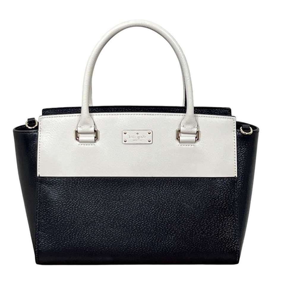 KATE SPADE Grove Street Lana Satchel Black/Cream … - image 1