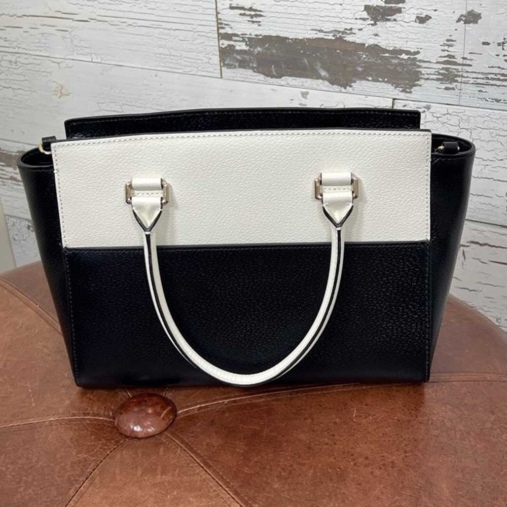 KATE SPADE Grove Street Lana Satchel Black/Cream … - image 4