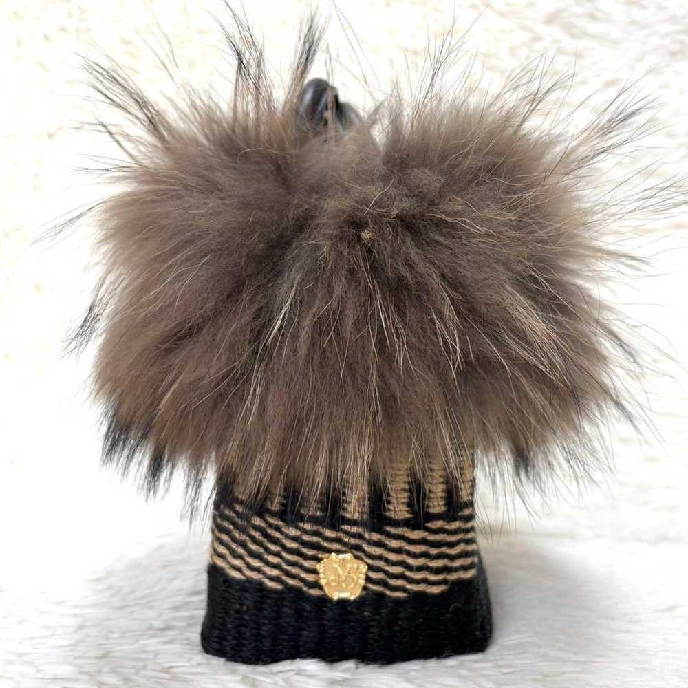 [Rare] Viola d'Oro Fur Shoulder Bag 2way Basket B… - image 3