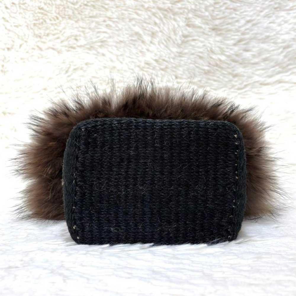 [Rare] Viola d'Oro Fur Shoulder Bag 2way Basket B… - image 6