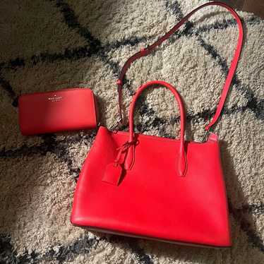 Kate Spade tote and wallet - image 1