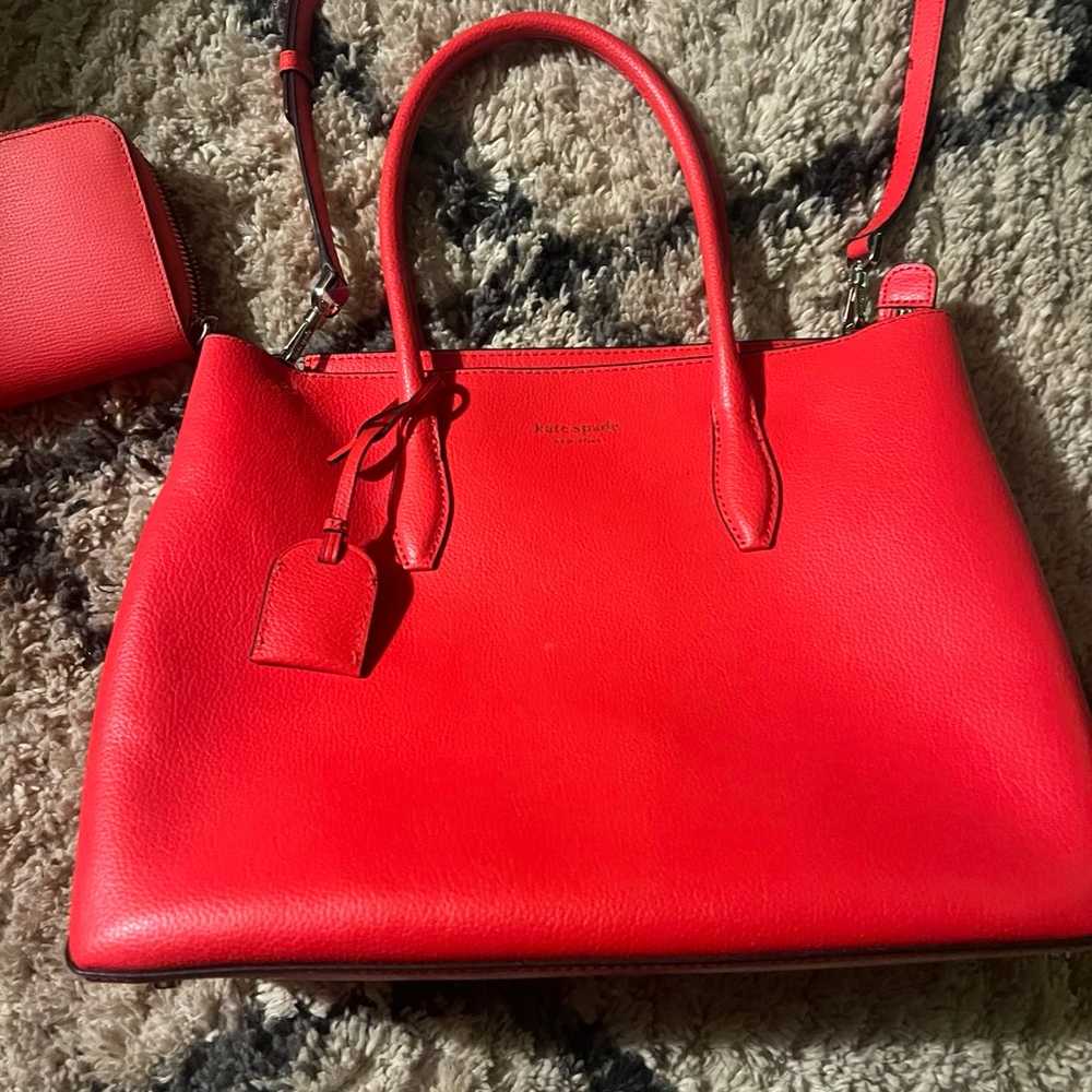 Kate Spade tote and wallet - image 3