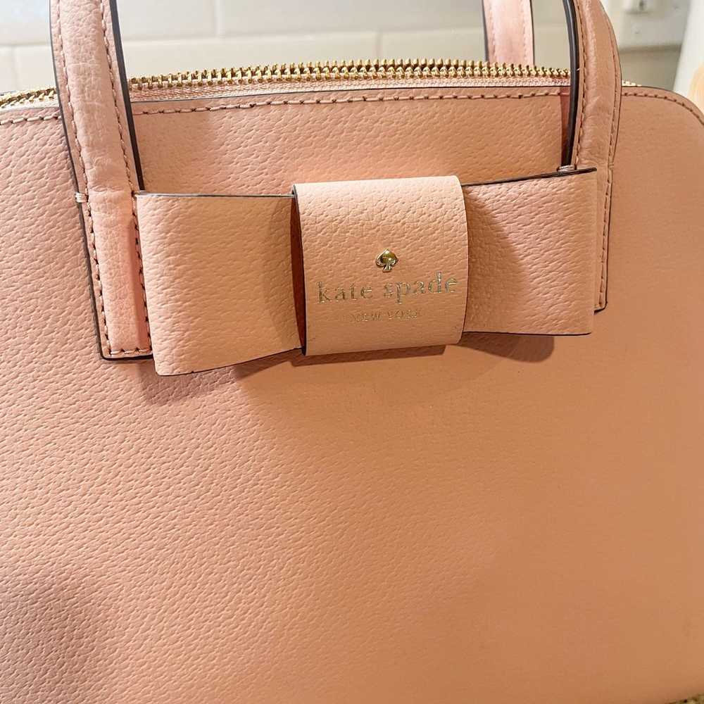 Kate spade light pink bow purse - image 2