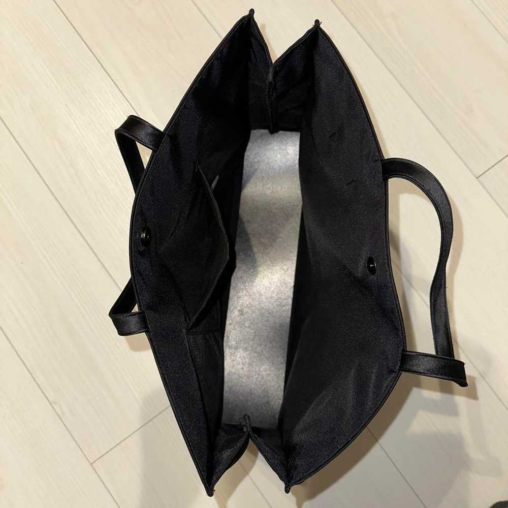 Black Tote Bag with Ribbon - image 4