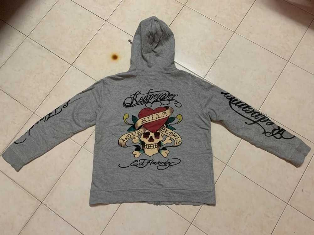 Designer × Ed Hardy × Streetwear Ed Hardy Red Pep… - image 4