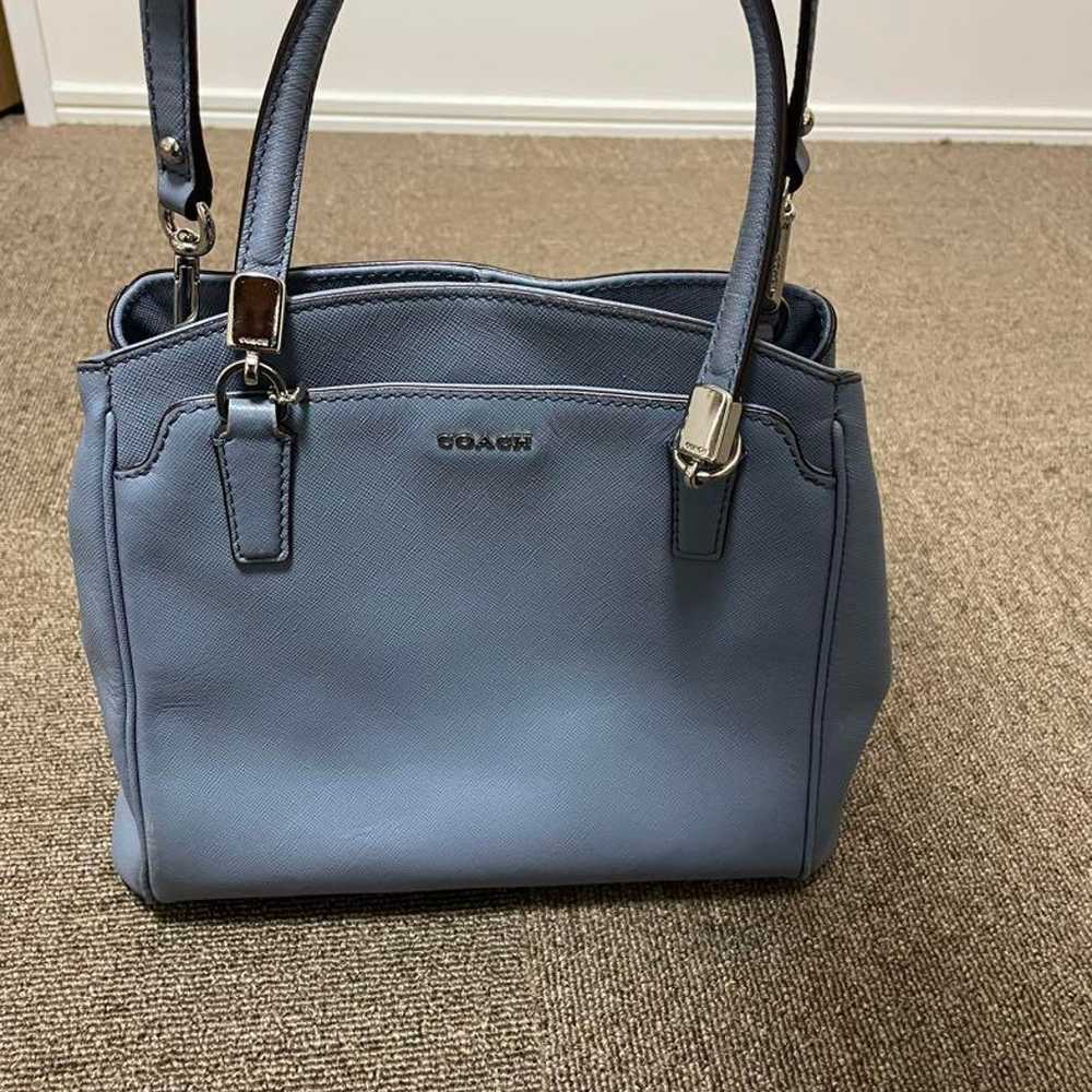 COACH Shoulder Bag Light Blue 2WAY - image 1