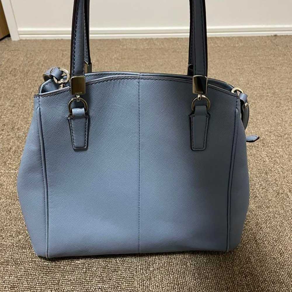 COACH Shoulder Bag Light Blue 2WAY - image 2