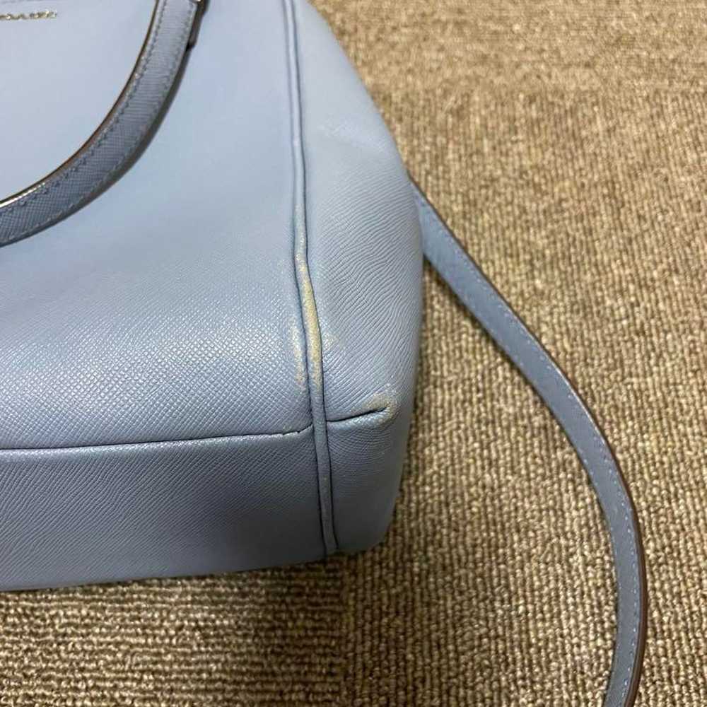 COACH Shoulder Bag Light Blue 2WAY - image 4