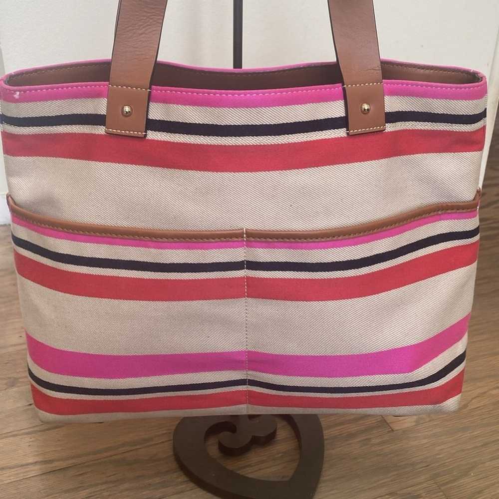 Kate Spade Oak Island Cotton Magazine Tote with L… - image 3