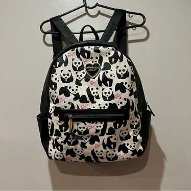 Betsey Johnson Oversized Large Panda Floral Backp… - image 1