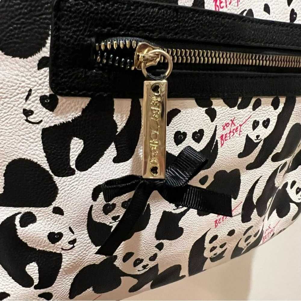 Betsey Johnson Oversized Large Panda Floral Backp… - image 4