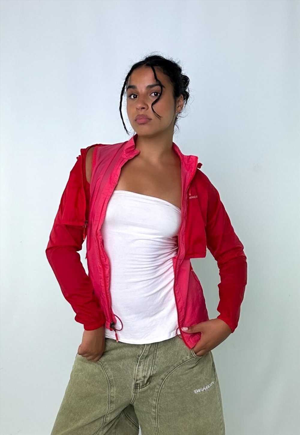 Red 90s Montbell Light Rain Jacket - image 1