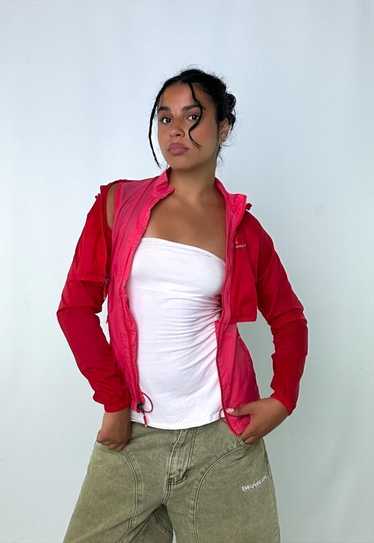 Red 90s Montbell Light Rain Jacket - image 1