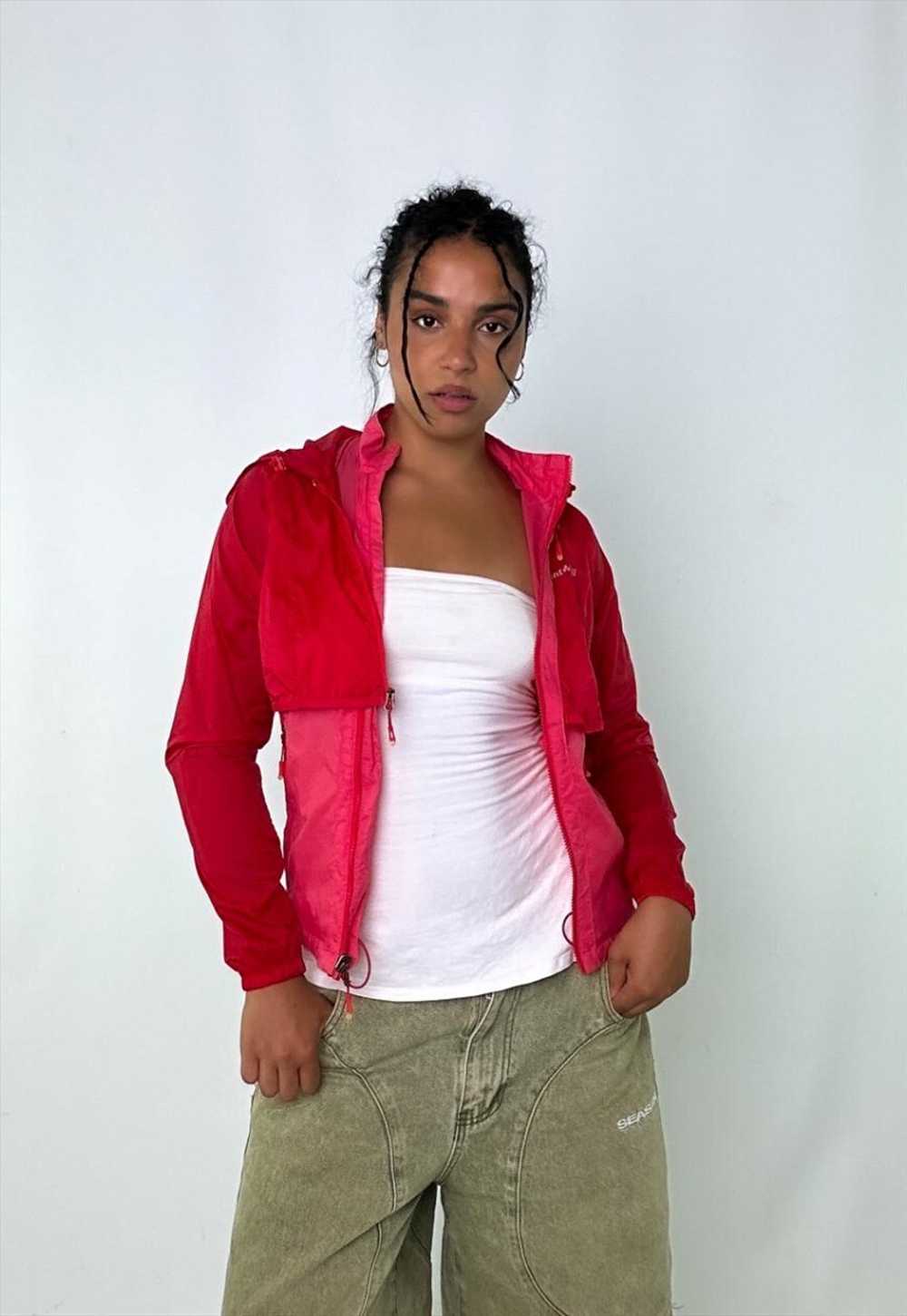 Red 90s Montbell Light Rain Jacket - image 4