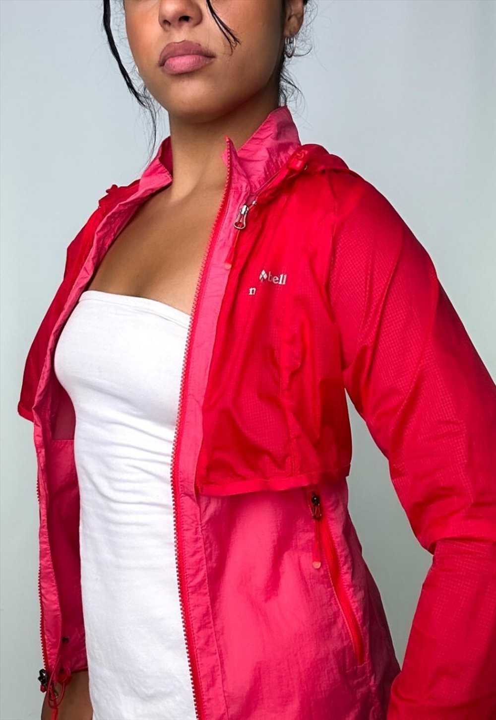 Red 90s Montbell Light Rain Jacket - image 5