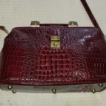 Red snakeskin bag - image 1