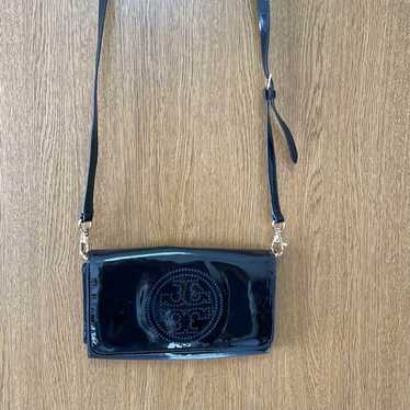 Tory Burch Enamel Shoulder Bag Clutch Bag