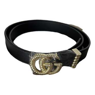 Gucci GG Buckle leather belt