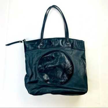 Coach Laura Signature Black Leather Tote Shoulder 