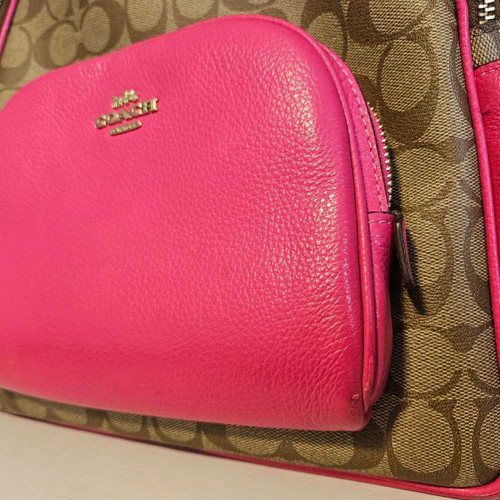 Coach Signature and Pink Backpack - image 2