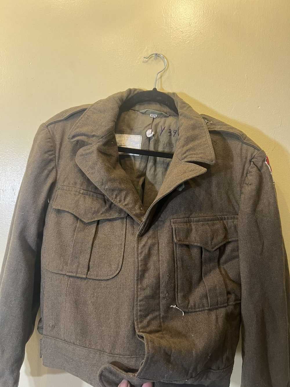 M × Vintage Vintage Wool Military Buttonup - image 3