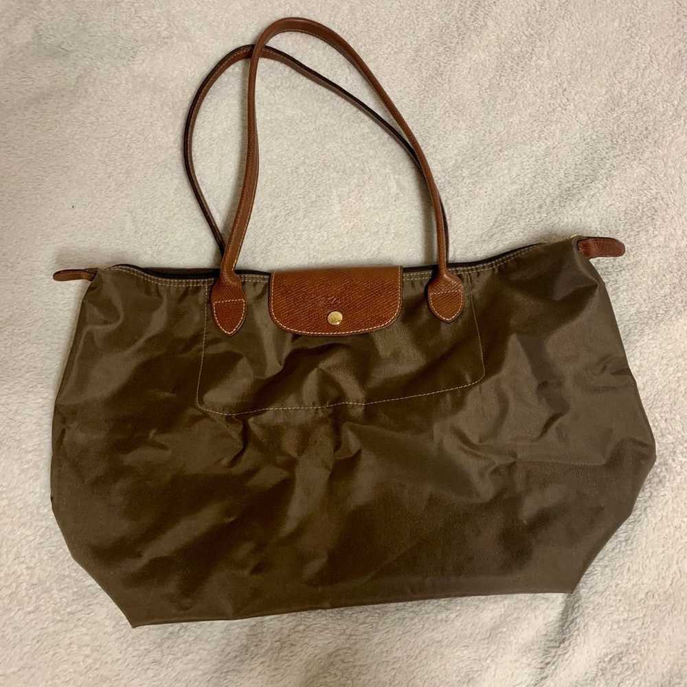 LONGCHAMP le Pliage Green Bag - image 1