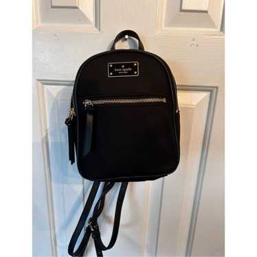 Kate spade black mini backpack