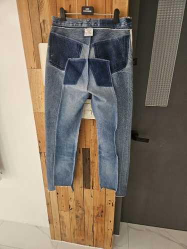 Vetements Vetements inside out denim pants