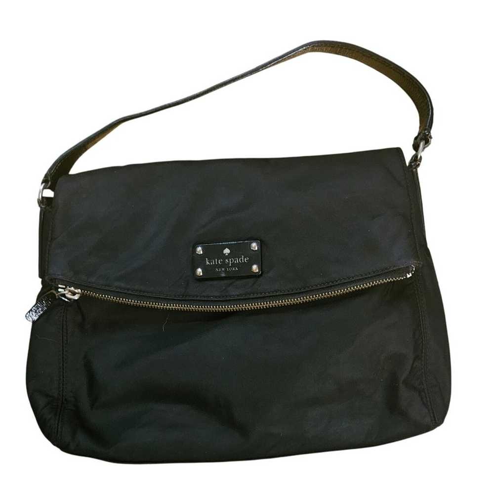 Kate Spade Black Nylon and Leather Crossbody/Shou… - image 1