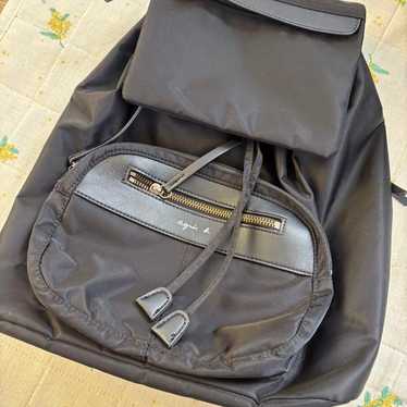 agnès b. Black Nylon Backpack