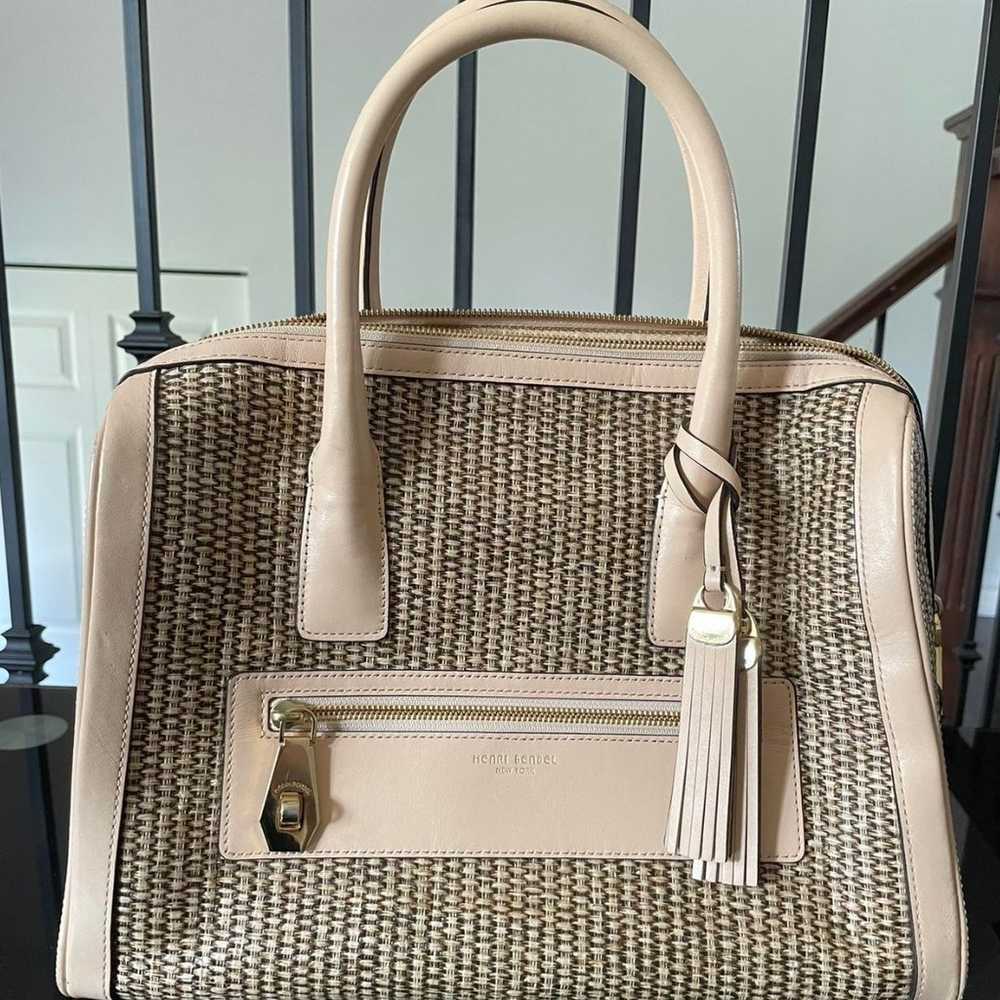 Henri Bendel RARE unique Woven Handbag Excellent … - image 1