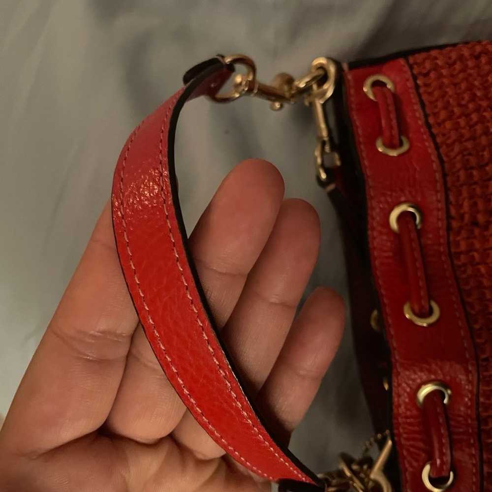 Mini Red Coach bucket bag - image 5